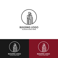 Template Logo Bisnis Real Estate, Bangunan, Pengembangan Properti, dan Desain Logo Vector Eps 10 dengan warna emas mewah