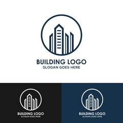 Template Logo Bisnis Real Estate, Bangunan, Pengembangan Properti, dan Desain Logo Vector Eps 10 dengan warna emas mewah