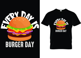 Burger T shirt design, Burger, typography, cheese burger t shirt...