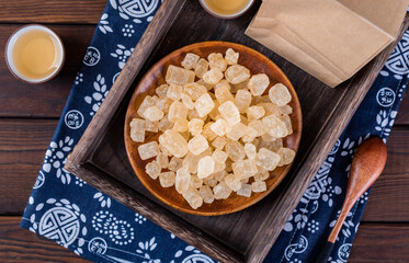 Traditional food yellow ice candy