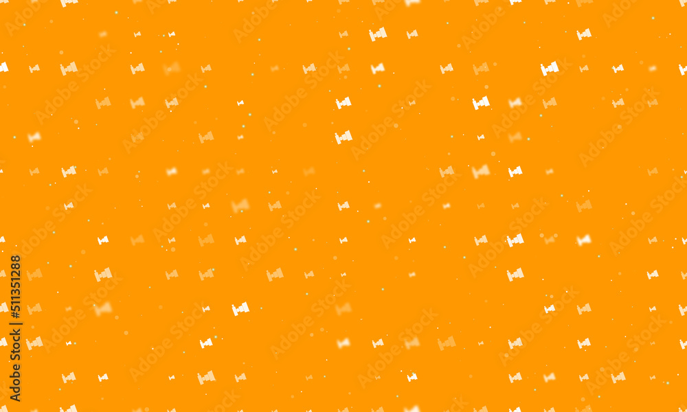 Poster seamless background pattern of evenly spaced white camera symbols of different sizes and opacity. ve