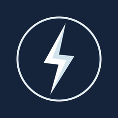 Bolt logo design. Thunder symbol vector. Bolt vector.