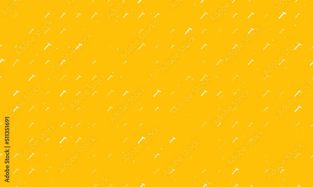 Poster seamless background pattern of evenly spaced white mens razor symbols of different sizes and opacity