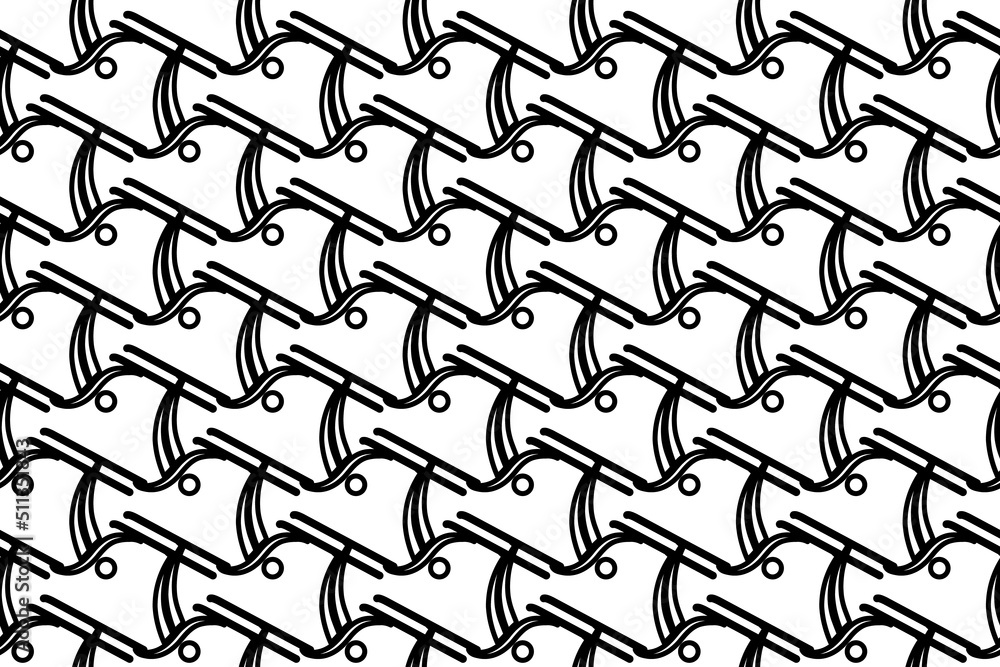 Poster seamless pattern completely filled with outlines of freestyle skiing symbols. elements are evenly sp