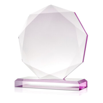 Blank Glass Plaque Trophy Mock Up