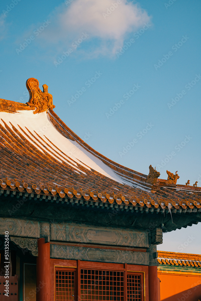 Wall mural the forbidden city in beijing, china