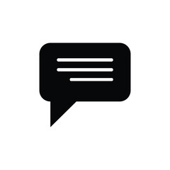 Speech bubble icon vector. Chat sign