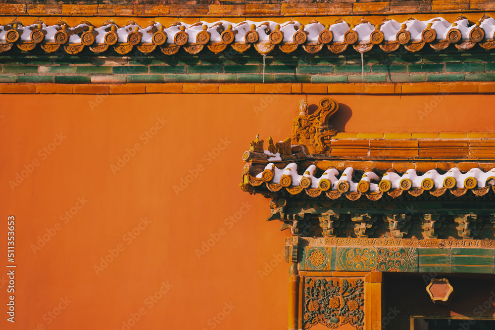 Wall mural the forbidden city in beijing, china