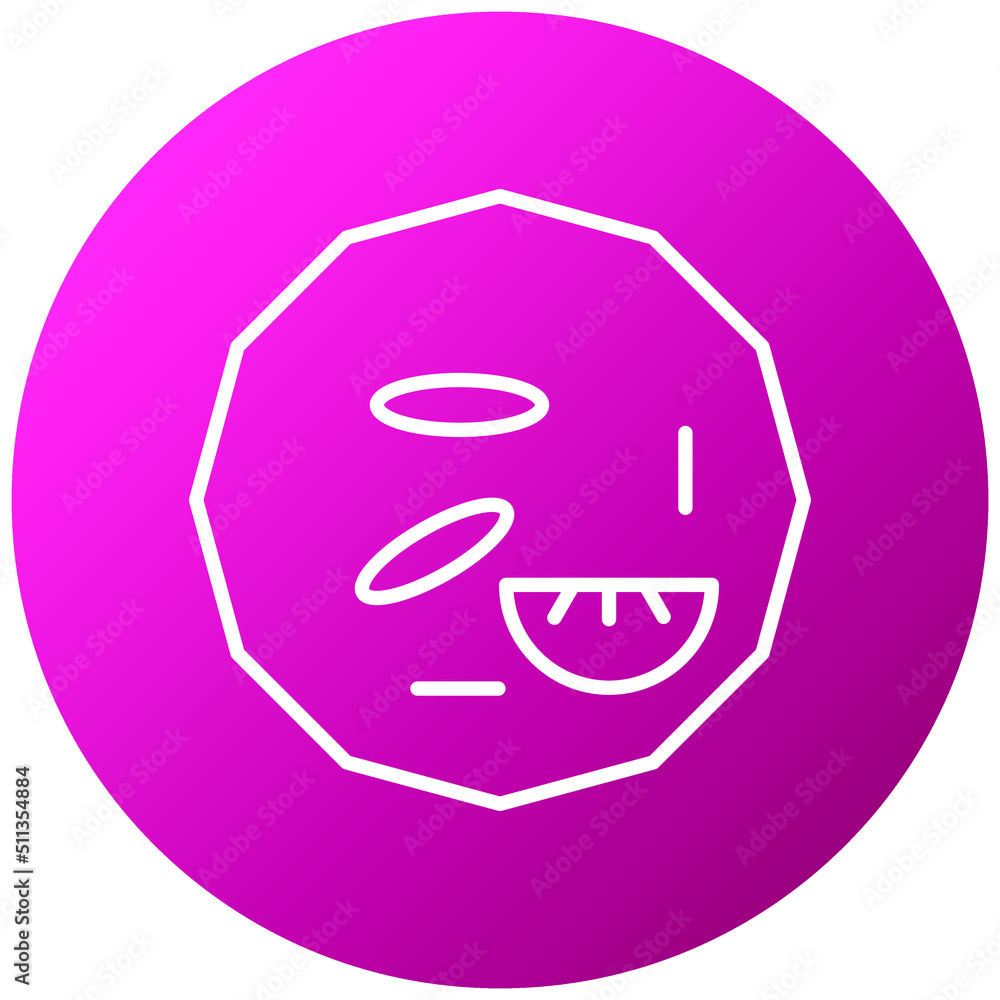 Sticker omelette icon style