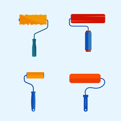 House painter brush Illustration And Vector design, Free Download And Concept.