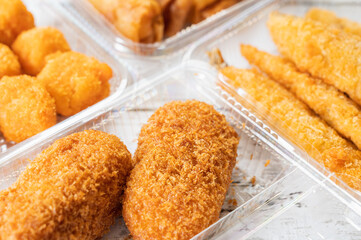 テイクアウトした揚げ物