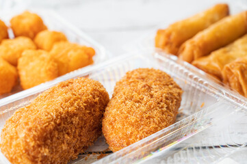 テイクアウトした揚げ物