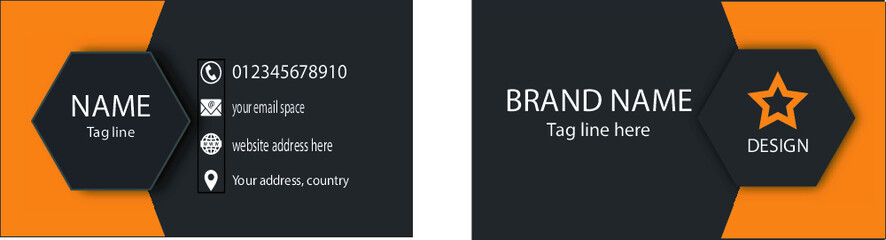 Obraz premium business card design