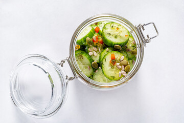 Fermented preserved vegetarian food concept
