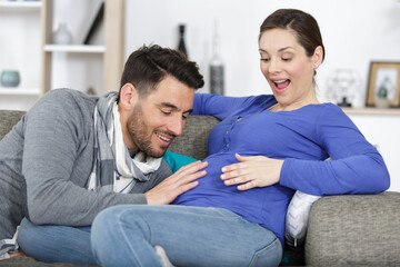 enjoying baby movement during pregnancy