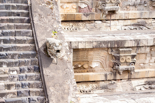 Quetzalcoatl, sculpture found in Tenochtitlan, Mexico