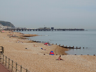 Hastings Beach in East Sussex