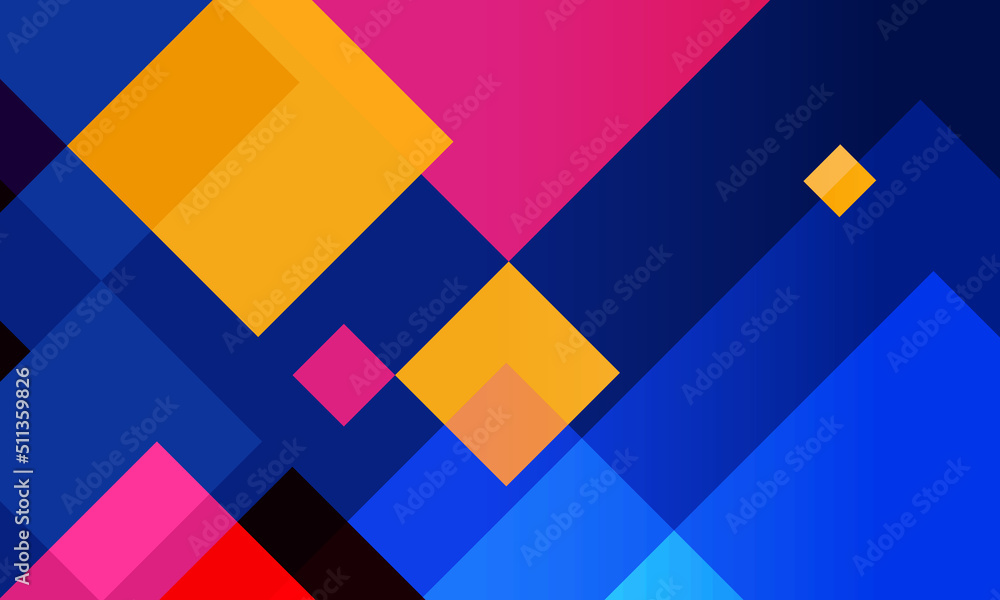 Poster geometric abstract in trendy style for copy space backdrop. modern design in flat style with rhombus