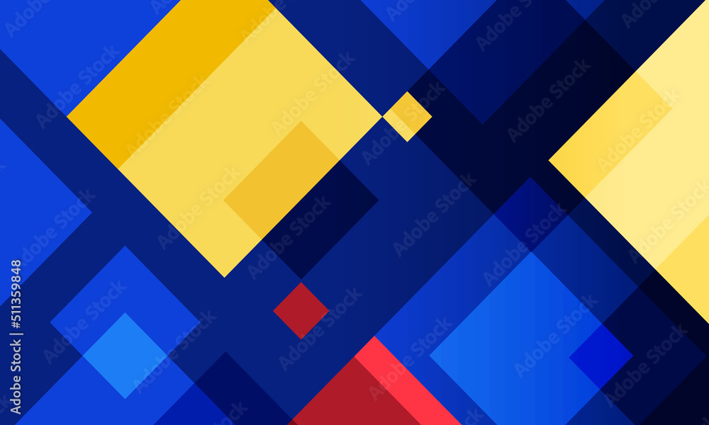 Poster geometric abstract in trendy style for copy space backdrop. modern design in flat style with rhombus
