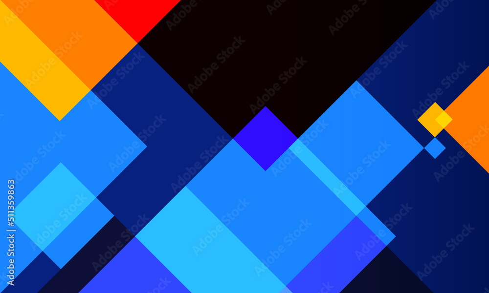 Poster geometric abstract in trendy style for copy space backdrop. modern design in flat style with rhombus