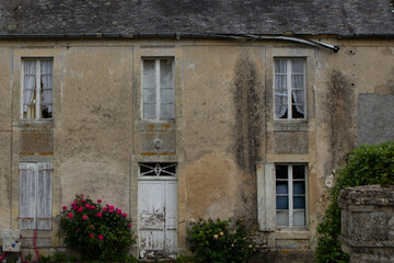 Fototapeta na wymiar The old house in Normandy, France