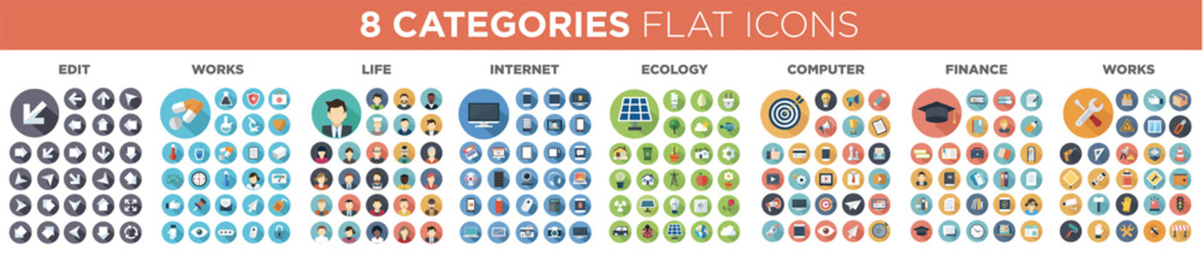 flat icons collections