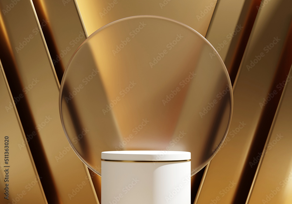Poster 3d rendering abstract platform podium product presentation backdrop