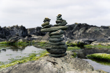 Steinturm mit zwei Spitzen in Norwegen