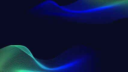Abstract technology lines mesh background, Abstract wave, Blue light