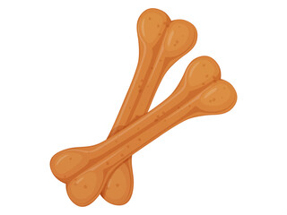 Bone biscuit. Dog cookie. Dry food for dogs.