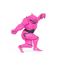 cyber shark is doing tai chi chuan pose