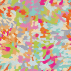beautiful bright trendy impressionistic seamless patterns of colored patches. Kaleidoscope of colors. Abstract, bold colorful prints. colorful fashion camouflage tie-dye