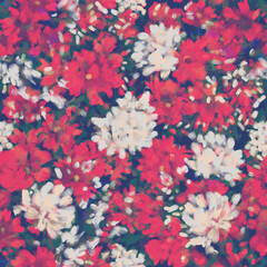 Seamless bright floral patterns made in the style of impressionism. multicolor free strokes hand-drawn expressive. Juicy bright fashionable summer trend. Gorgeous bright flowers painted by hand