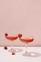 Close up foods cocktails tall glass