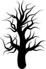 Halloween tree cartoon