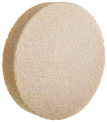 saw metal disc close-up on a white background