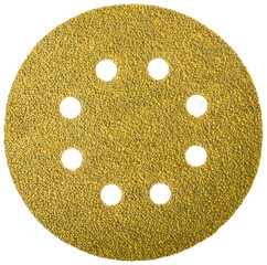 grinding wheel color close-up on a white background