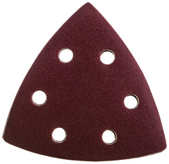 grinding wheel color close-up on a white background