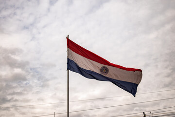 Bandera Paraguaya - obrazy, fototapety, plakaty
