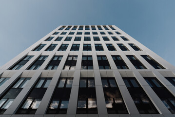 Office building shot from the bottom