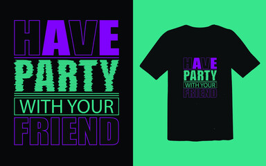 Friendship day typography t-shirt design