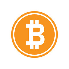 Obraz premium Bitcoin logo. Crypto currency btc vector icon.