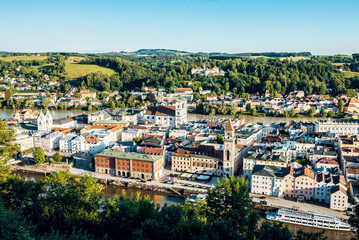 Fototapeta premium Panoramic view of Passau