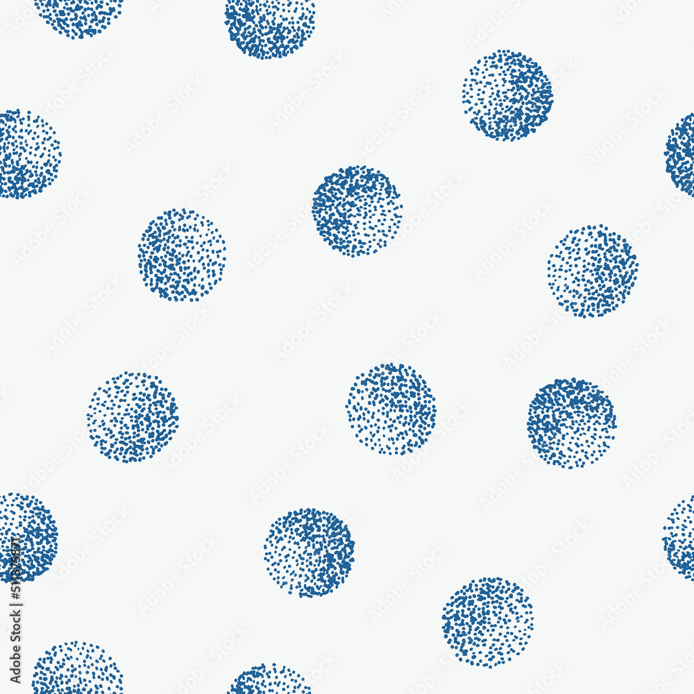 Aufkleber seamless pattern with color dotted circles