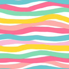 Seamless pattern with color stripes