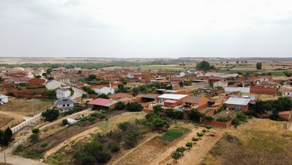 Fototapeta premium view of the village of the country