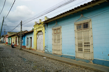 colorful houses in the streets of trinidad