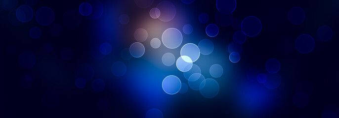 abstract blue background with bokeh