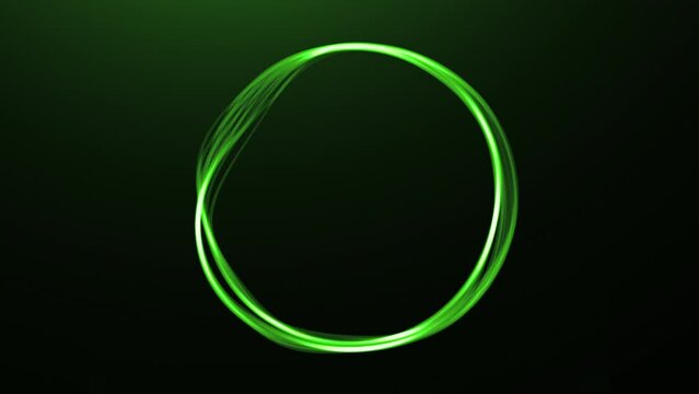 Ring lines pulsating on isolated background. Motion. Beautiful ring animation with rippling edges. Abstract ring of minimalistic equalizer