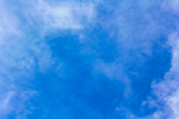 Fototapeta na wymiar Blue sky with white clouds beautiful cloudscape and background Germany.